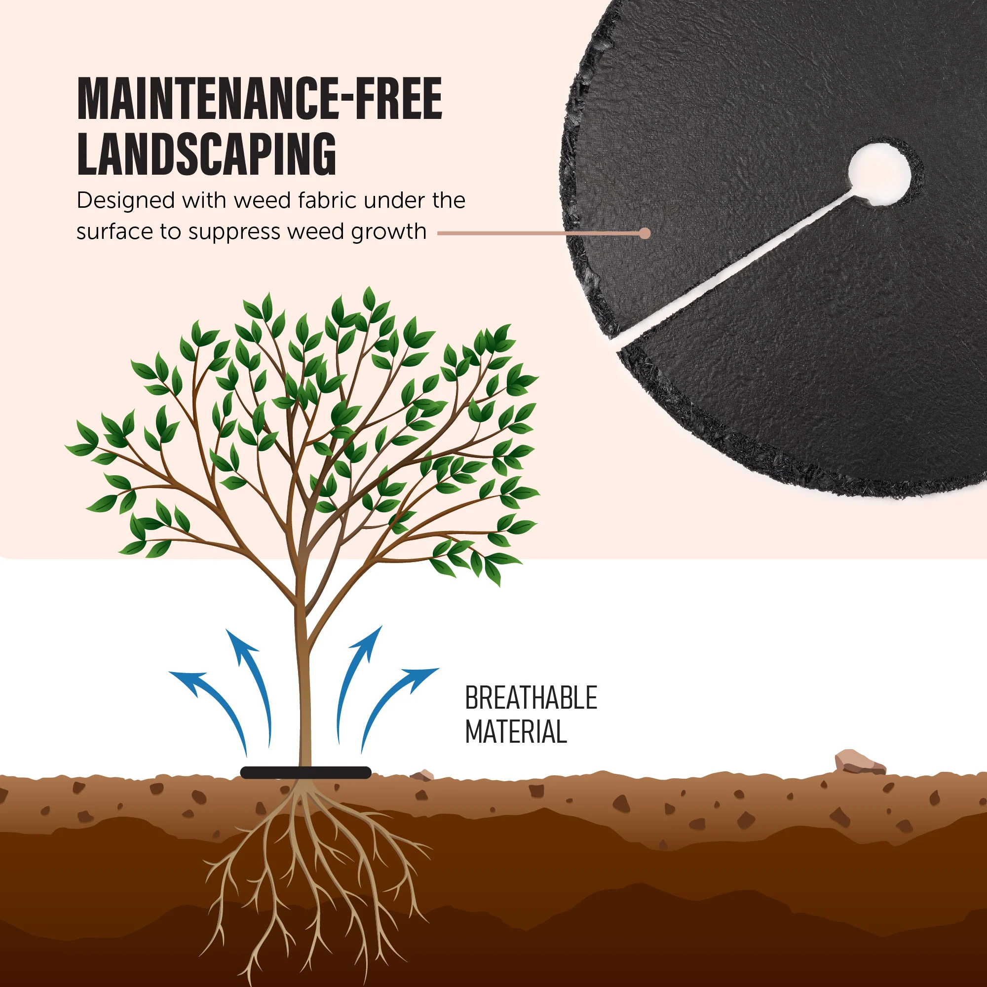 36" Rubber Tree Ring - Image 6