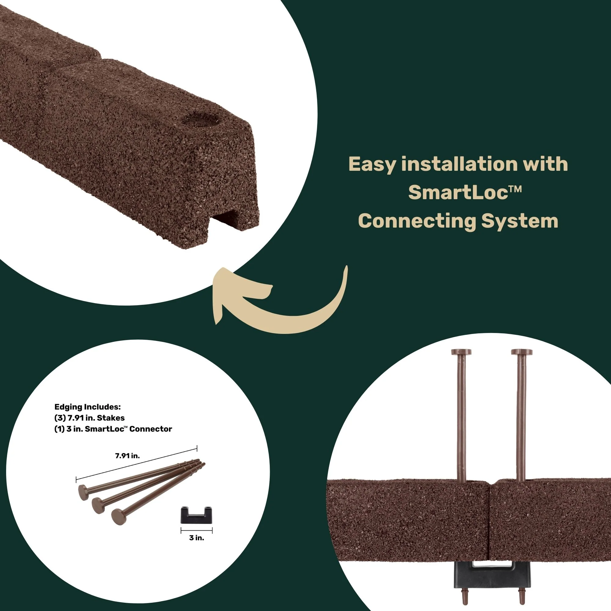 Cobblestone SmartLoc Rubber Border - Image 7