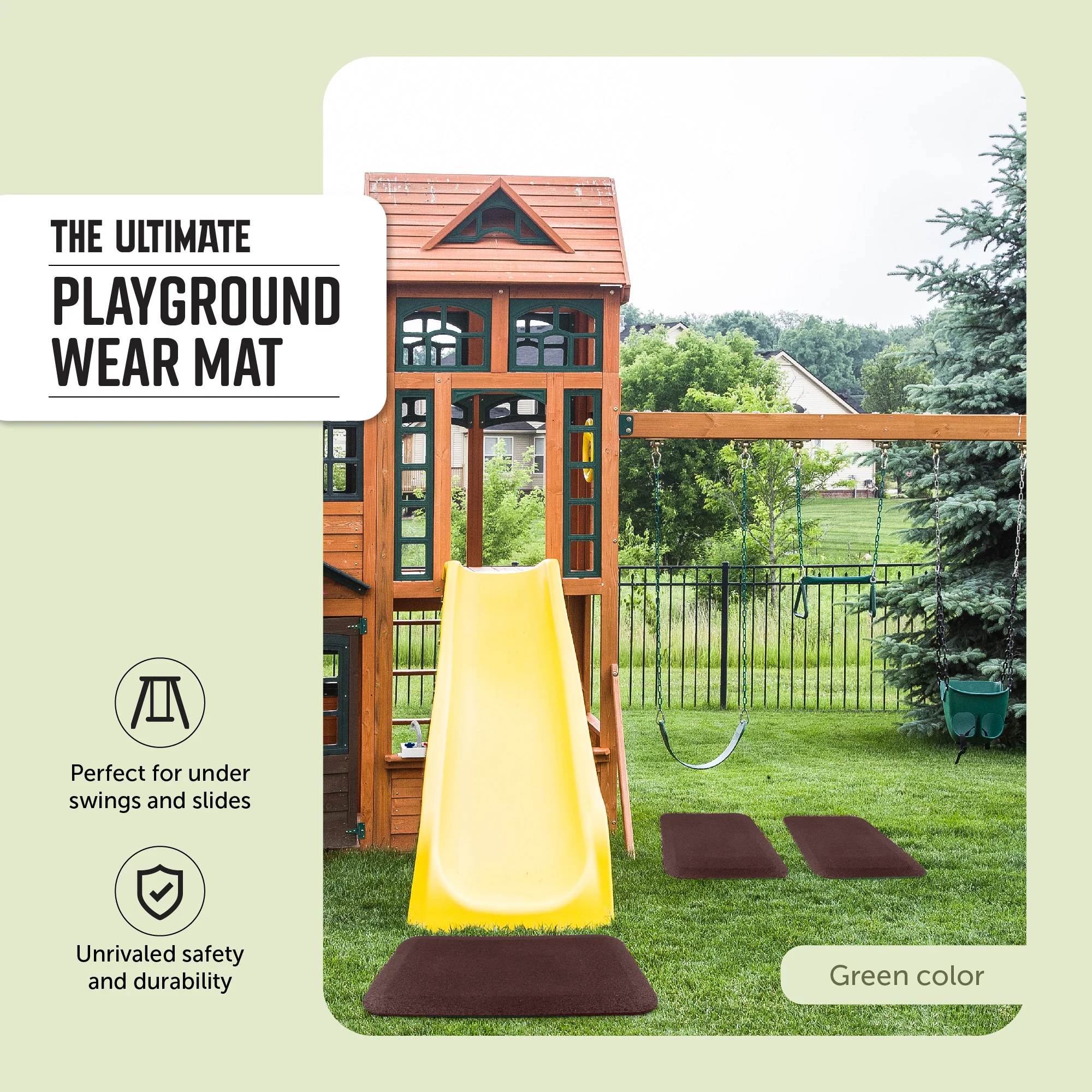 Residential Rubber Swing/Slide Mat - Image 14